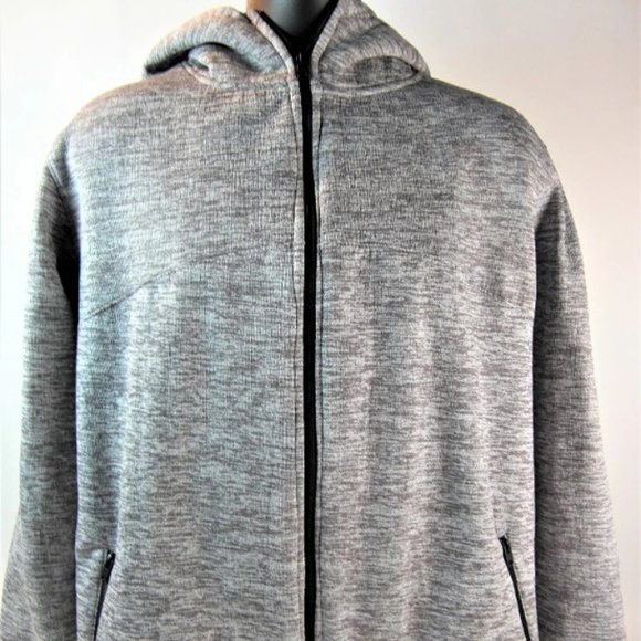 Phat Farm Men's Gray Hoodie Size L Zipper Side Pockets NWT - Picture 1 of 4